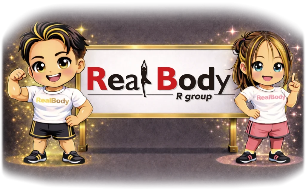 RealBody公式キャラクター「リアルくんとボディちゃん」