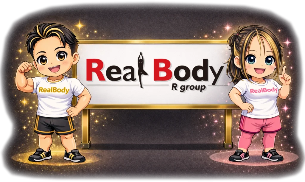 RealBody公式キャラクター「リアルくんとボディちゃん」